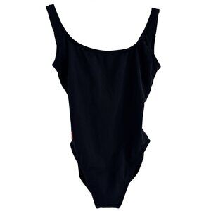 Polo Sports Ralph Lauren Women's Black One -Piece Open Back Swimsuit Size 4